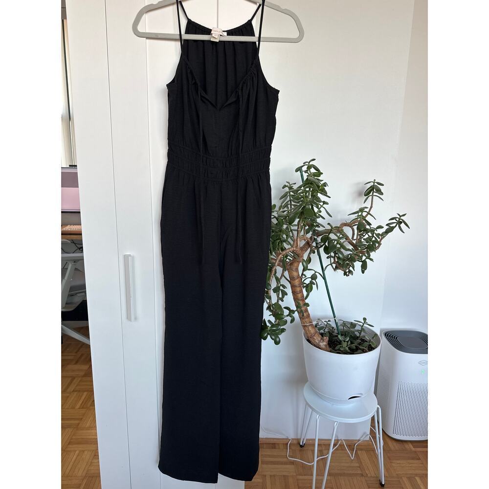 Monteau Los Angeles Women's Black Jumpsuit with Pockets Size XS - Picture 1 of 6